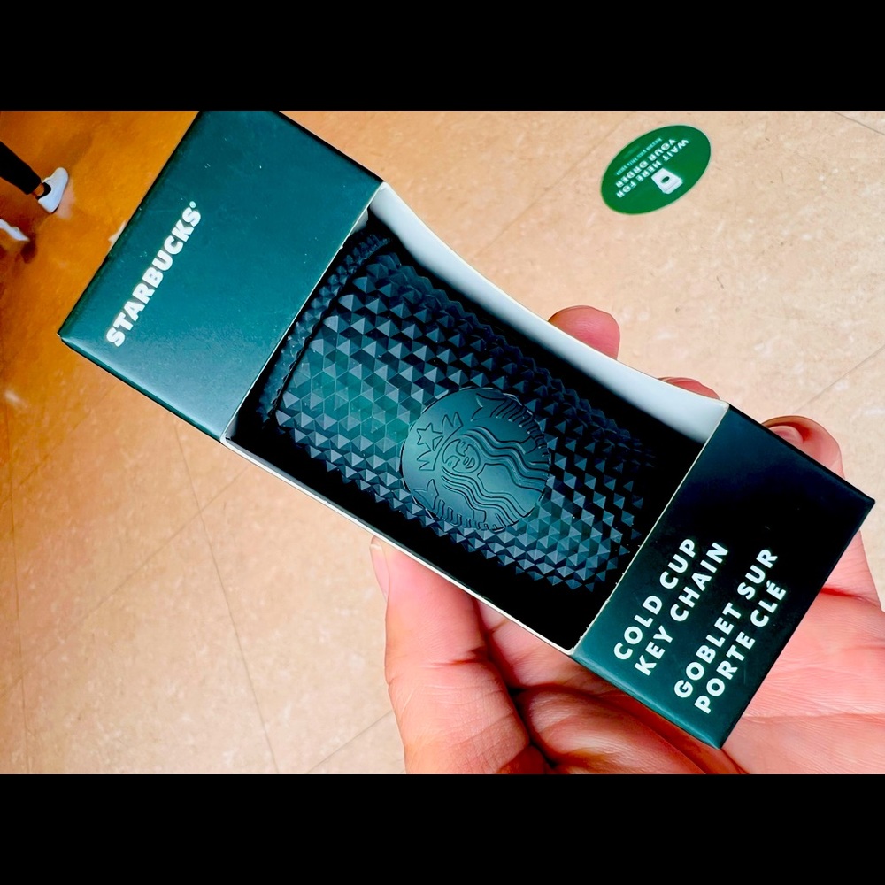 Limited edition Starbucks deep green cold cup key chain…. $40 each..